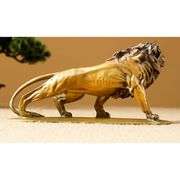 Golden Bronze Lion King Sculpture