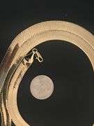 Huge 57.5 Gram 14 Kt Gold Plated Herringbone Necklace