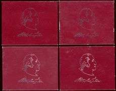 4 1982-S George Washington Proof Commemorative Half Dollars w/Box & CoA