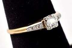 Stunning 14K Yellow Gold Diamond Ring