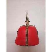 Red Leather German Pickelhaube Helmet