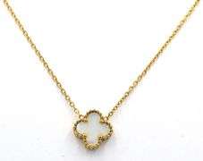 Gold plated motif pendant on chain