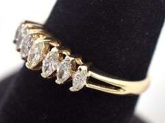 Amazing 14K Yellow Gold Diamond Ring
