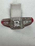 LADIES CERTIFIED DIAMOND RING. 0.90 CARAT