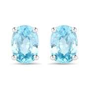 2.4k Genuine Blue Zircon in .925 Sterling Silver