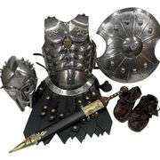 Gladiator Armor Set Cuirass, Helmet, Shield & Belt