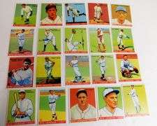 Lot of 20 Goudey Gum Baseball Greats Reprints