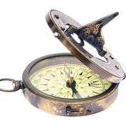 Vintage Brass Navigational Compass & Sundial