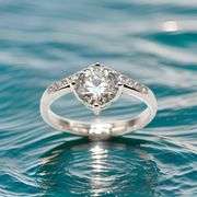 Sparkling 1 Ct VVs1 White D-E Simulated Lab Diamond Ring