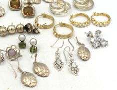 Group lot of Vintage 925 sterling silver earrings