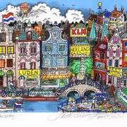 Alluringly Amsterdam by Charles Fazzino