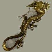 Chinese Dragon Brass Statue for Wealth and Success