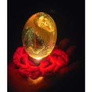 Lava Dragon Egg with Lighted Base
