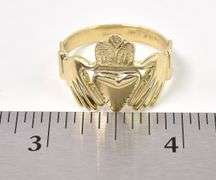 Honorable 14K Yellow Gold Claddagh Ring
