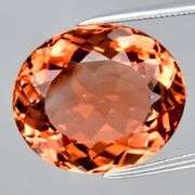 Substantial heavy flashing 12.11ct Brazilian imperial Topaz