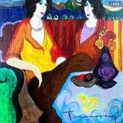 At the Port by Itzchak Tarkay