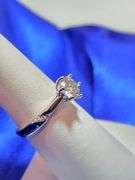 Sparkling 1 Ct VVs1 White E-F Simulated Lab Diamond Ring