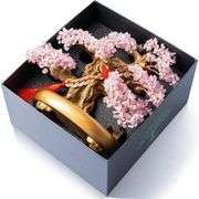 Natural Rose Quartz Crystal Bonsai Tree of Life