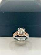 Sparkling 2.15 Ct 14 Kt White Gold Plated Engagement Ring