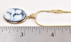 Angelic 14K Yellow Gold Cameo Pendant Necklace