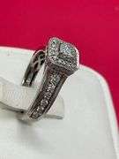 CERTIFIED NEW 14K WHITE GOLD DIAMOND RING