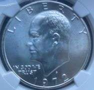 1972 S Ike Silver Dollar NGC MS66