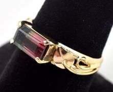 Beloved 14K Yellow Gold Water Tourmaline Gemstone Ring