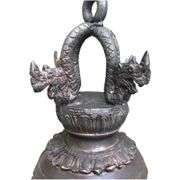 Temple Bell with Dragon, Elephant, and Naga