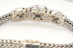 John Hardy Batu Kali triple square station blue topaz bracelet