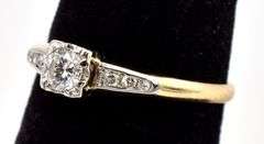 Stunning 14K Yellow Gold Diamond Ring