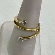 LADIES 14K GOLD AND DIAMOND RING