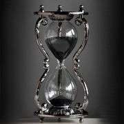 Black Sagittarius Hourglass Sand Timer