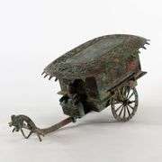 Large Bronze Vintage Horse-Drawn Carriage Qing Dynasty