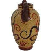 2700 B.C.-1500 B.C. Handmade Minoan Pottery with Octopus