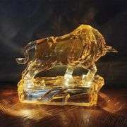 Acrylic Bull Statue