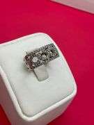 CERTIFIED BRAND NEW LADIES 14K WHITE GOLD DIAMOND BAND. 1.50 CARATS