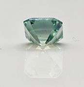 Huge Rare 5 Ct Paraiba Green Rare Asscher Cut Fire Moissanite