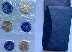 4 Blue Envelope Ike Silver Dollars
