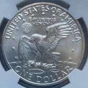 1972 S Ike Silver Dollar NGC MS66