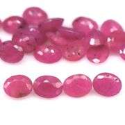 Vivid 10.04ct reddish pink Ruby set from Madagascar