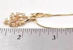 Exuberant 14K Yellow Gold Diamond Pendant Necklace