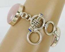 Beautiful Chunky Sterling Gemstone Bracelet