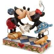 Disney Traditions Mickey and Minnie Mouse Kissing Figurine