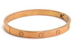 Gold plated love bracelet