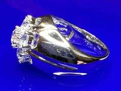 14 Kt White Gold Plate 7.25 Ctw Lab Simulated Diamond Ring