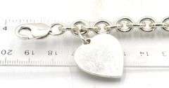 Set of 925 Sterling silver necklace and bracelet with heart shaped charm