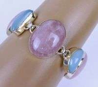 Beautiful Chunky Sterling Gemstone Bracelet