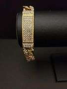 Huge 42.7 Gram Gold Plated Cuban Link Bracelet