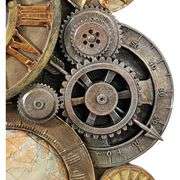 Steampunk Gears of Time Clock by Alberto Batani