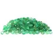 Round cut 6.28ct 148pc Zambain Emerald set